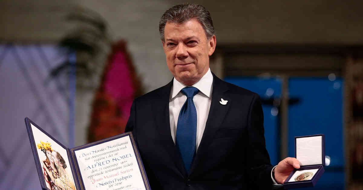 Santos: Colombia en la entrega del Nobel