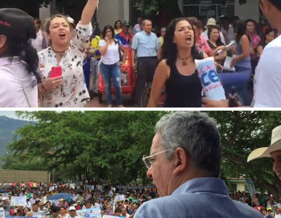 ‘Uribe Paraco’ gritan al Senador en Casanare