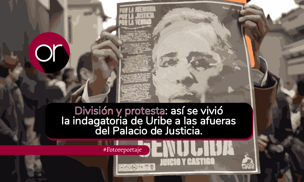 Fotografías: así fue la tensión a las afueras del Palacio de Justicia en la indagatoria de Uribe
