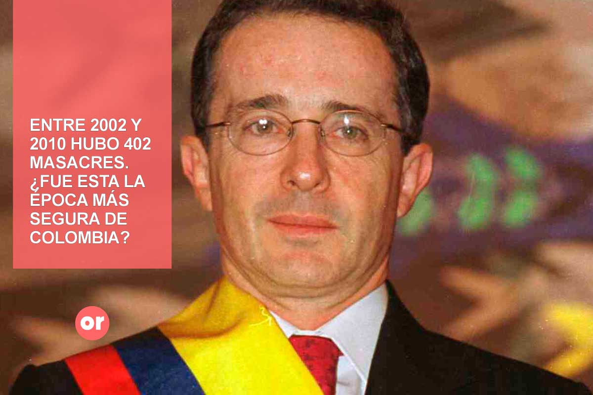 22 grandes masacres en el Gobierno de Álvaro Uribe