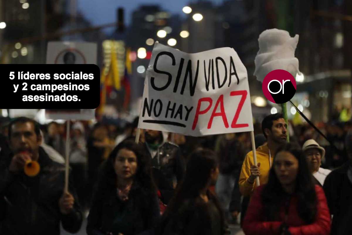 Van 5 asesinatos, ¿otro año horrible para los líderes sociales en Colombia?
