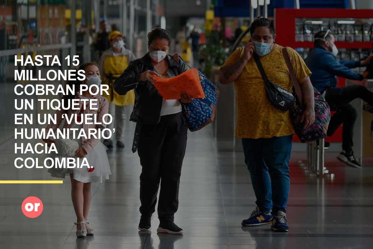 Hasta $15 millones vale un solo tiquete en un “vuelo humanitario” para Colombia