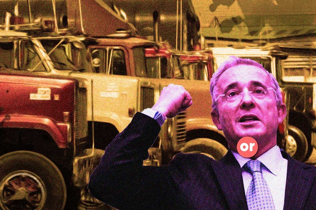 Uribe apoyó el paro camionero de 2016