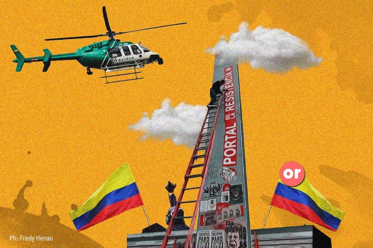 El Portal de la Resistencia, epicentro de la lucha en Bogotá